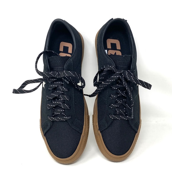 Converse One Star Pro OX Low Top Black Women Canvas Skate Sneakers Size A03217C - Picture 5 of 9